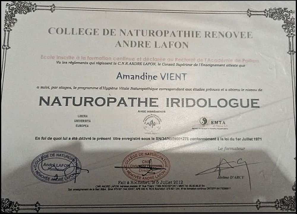 diplôme de naturopathe 