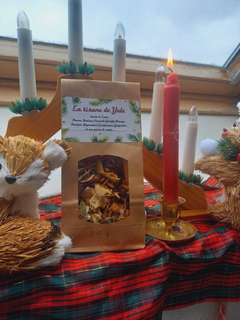 tisane de yule faite en atelier naturopathe à Angers